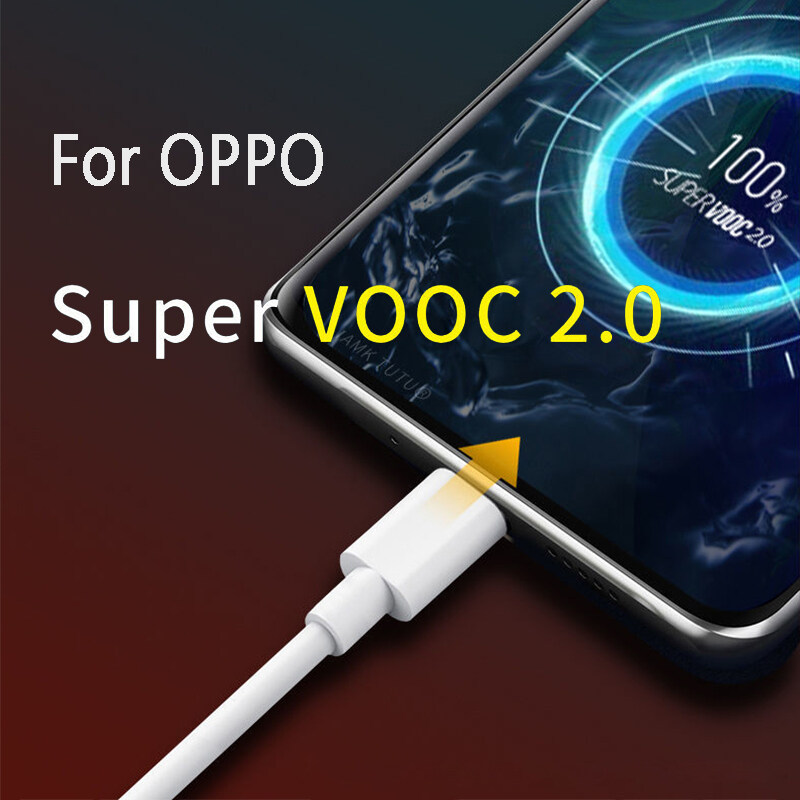 Cáp USB C Siêu VOOC 65W Cáp Type-C Sạc Nhanh 6,5A Cho OPPO Find X2 Pro Reno 3 Ace X20 X50 Realme OnePlus 8 Pro 7T 7 QC3.0 Xiaomi Mi10 9