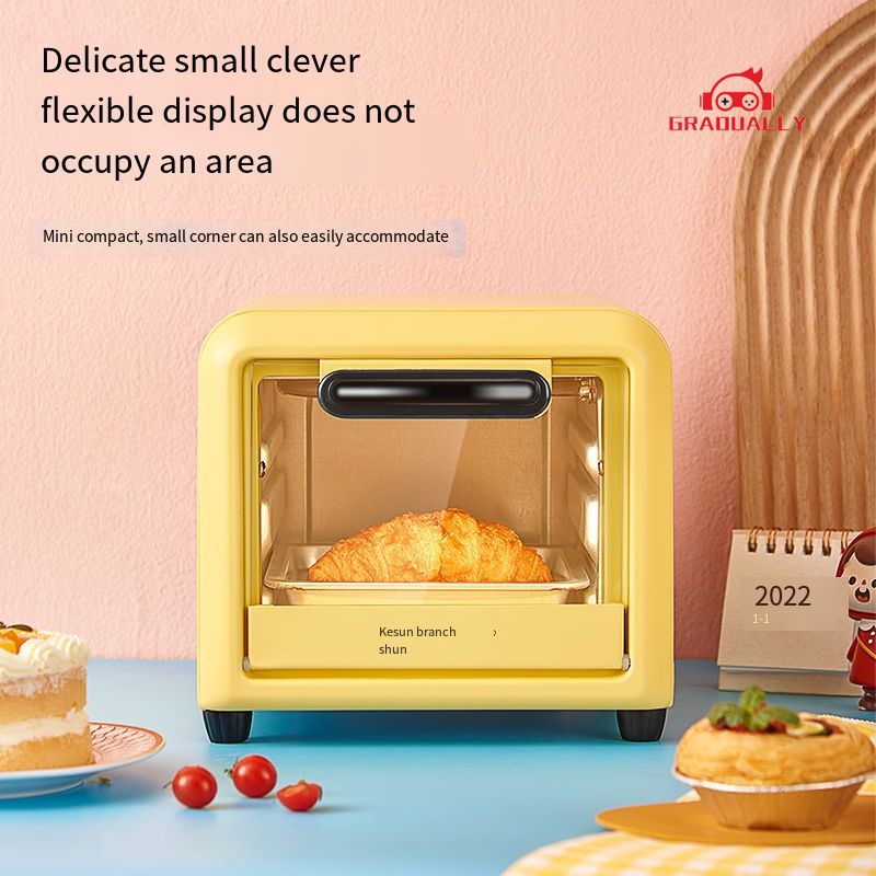 Mini Electric Oven Household Bread Baking Oven Automatic Small 5L 300W Vertical Mini Electric Oven