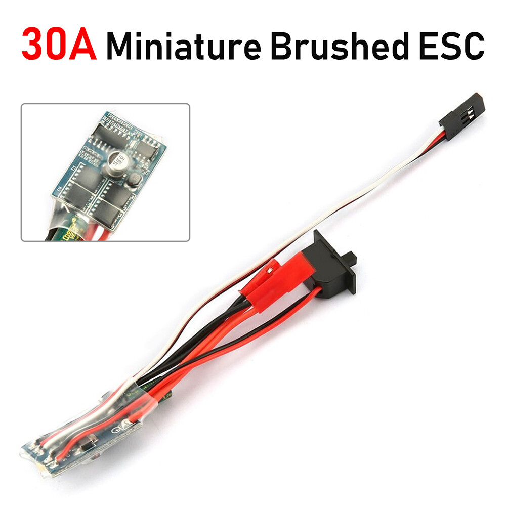 Rc esc 20a 30a brushed esc mini 2s bec 5v 3a with brake speed controller brushed for rc car boat brushed motor