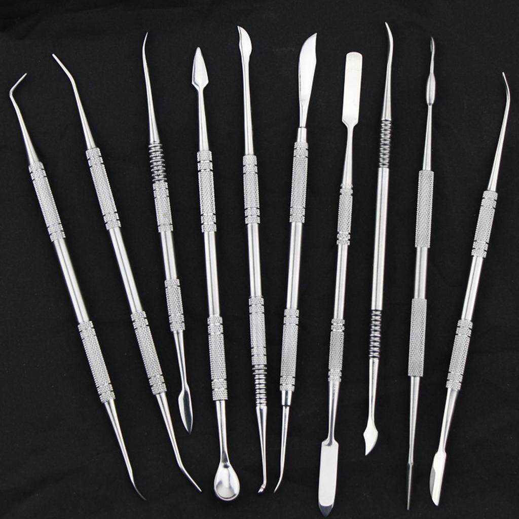 Dolity 10pack Wax Carver Sculpture Tools Set Clay Sculpting Curving