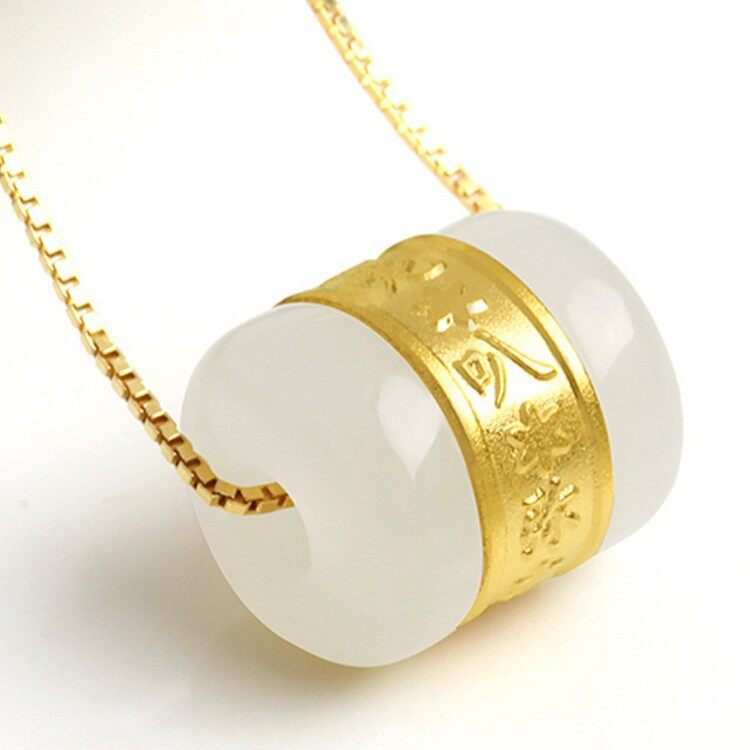 Ancarat - charm ngọc phỉ thuý bọc vàng