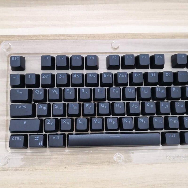104 Keycaps, Keycaps Đèn Nền Mờ Của Nga Cho Công Tắc Bàn Phím Cherry MX