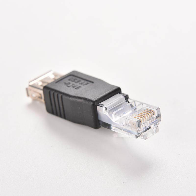 Đầu Cắm Bộ Chuyển Đổi RJ45 Đực Sang USB AF A Cái Đầu Cắm Bộ Định Tuyến Ethernet Mạng LAN