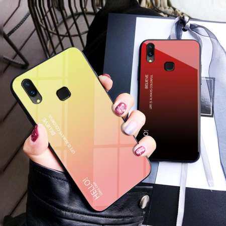 เคสสำหรับ VIVO Y95 แก้วหรูหรากรอบซิลิโคน Hard สำหรับ Vivo Y95 กรณี