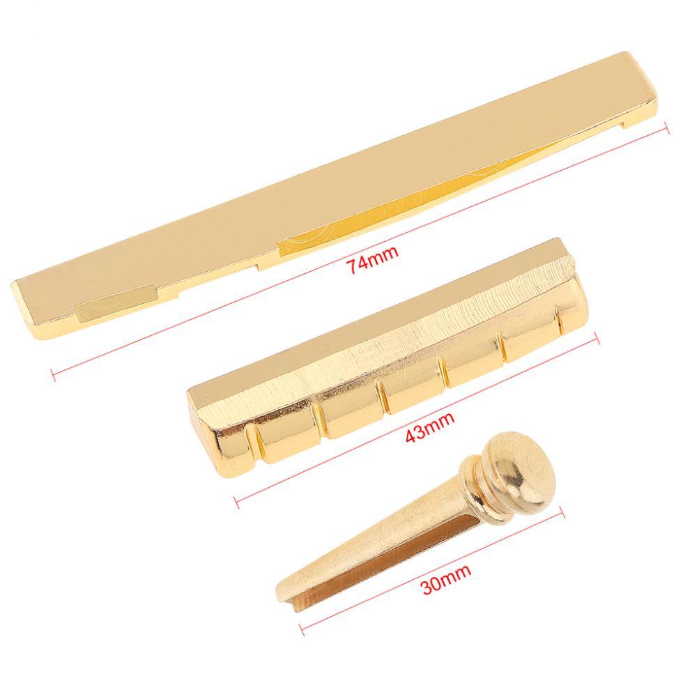 Slade 6 Chiếc Bằng Đồng Cầu Chân & Cầu Hạt Yên Xe Bộ Cho Đàn Guitar