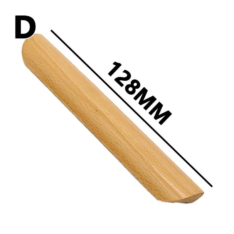 U2y7 1PC Dresser Pulls Handles Knobs Baside Beech Wooden Drawer Knobs Furniture Handles Cabinets