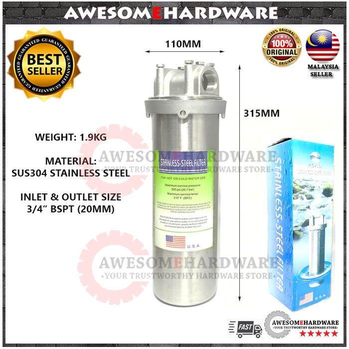 water filter (USA) SUS304 10 INCH 10 STAINLESS STEEL WATER FILTER