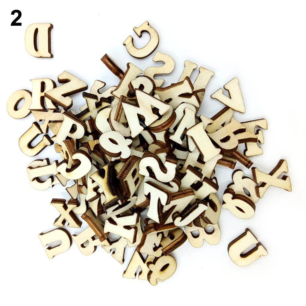 microgood 100Pcs/Set Alphabet/Number Wooden Jigsaw Baby Puzzle Intelligence Learning Toy