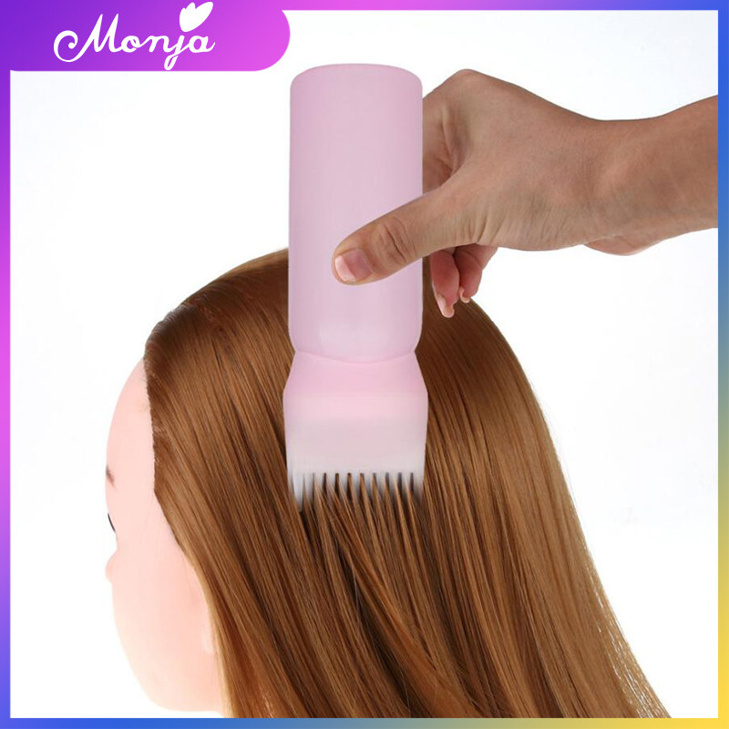 Chai Nhuộm Tóc Rỗng 170Ml Với Bàn Chải Applicator Pha Chế Salon Nhuộm Màu Tóc Chai Công Cụ Tạo Kiểu Tóc-Màu Hồng tốt nhất