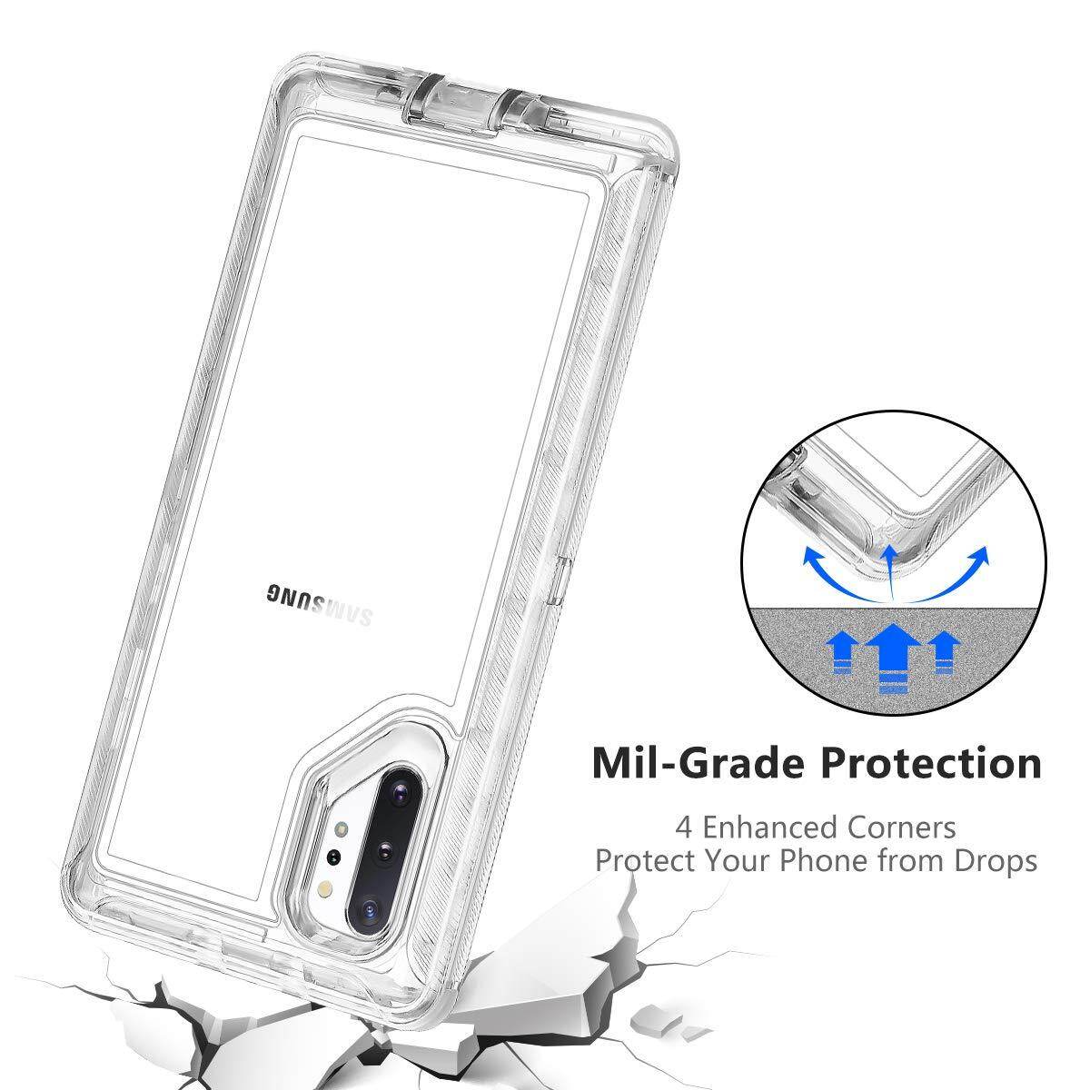 Trường hợp rõ ràng cho Galaxy Note 10 Plus/S26 Ultra, ốp chống sốc chịu lực cao Hai Lớp Có Vỏ ốp lưng TPU mềm viền nâng PC cứng cho Samsung Galaxy S25 Ultra/S25+/S24 Ultra/S24+/S23 Ultra/S23 Plus/S22 Ultra/S22+/S21 Ultra/Note 20 Ultra/S20 Ultra