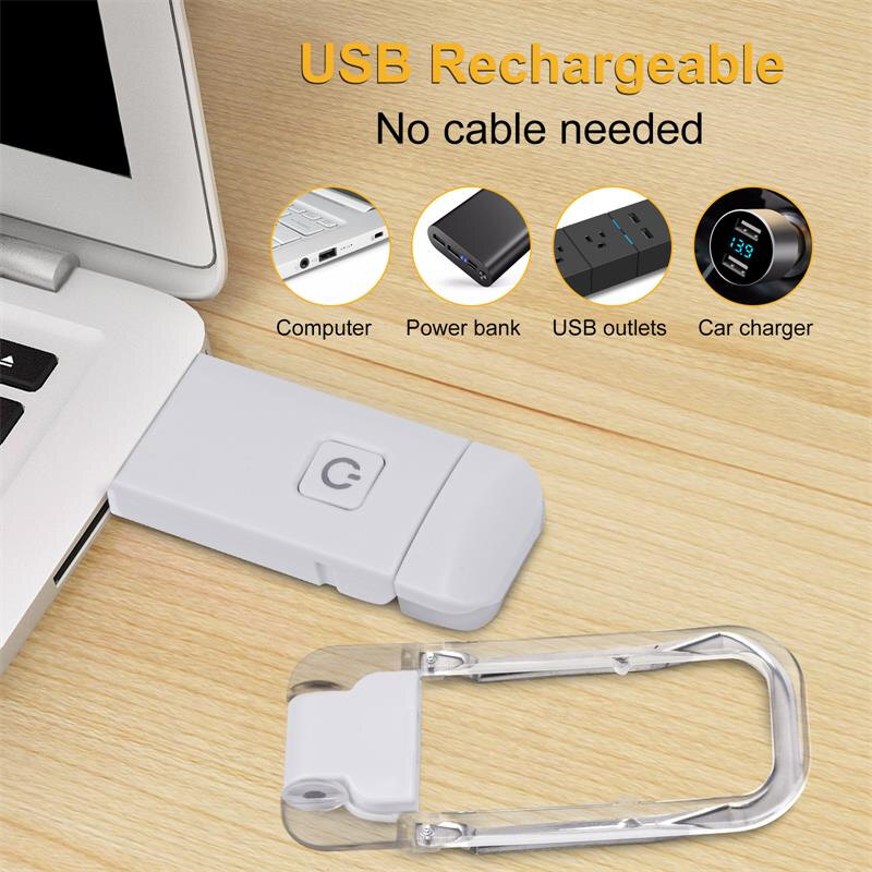 Đèn Đọc Sách Mini Đèn Đọc Sách Kẹp Sạc Usb Đèn Đọc Sách Linh Hoạt Với 3 Màu Đèn Để Bàn Nhẹ Chăm Sóc Mắt Chuyên Nghiệp