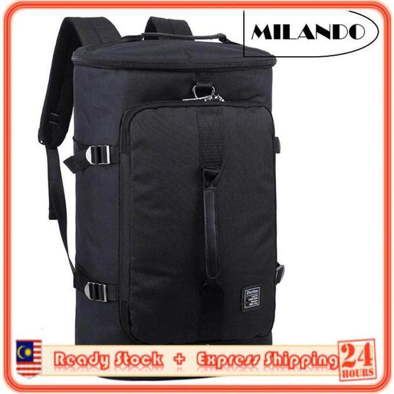 MILANDO 3-Way Carry Sport Duffel Duffle Unisex Travel Gym Backpack Bag With Shoe Compartment Bags (Type 2)