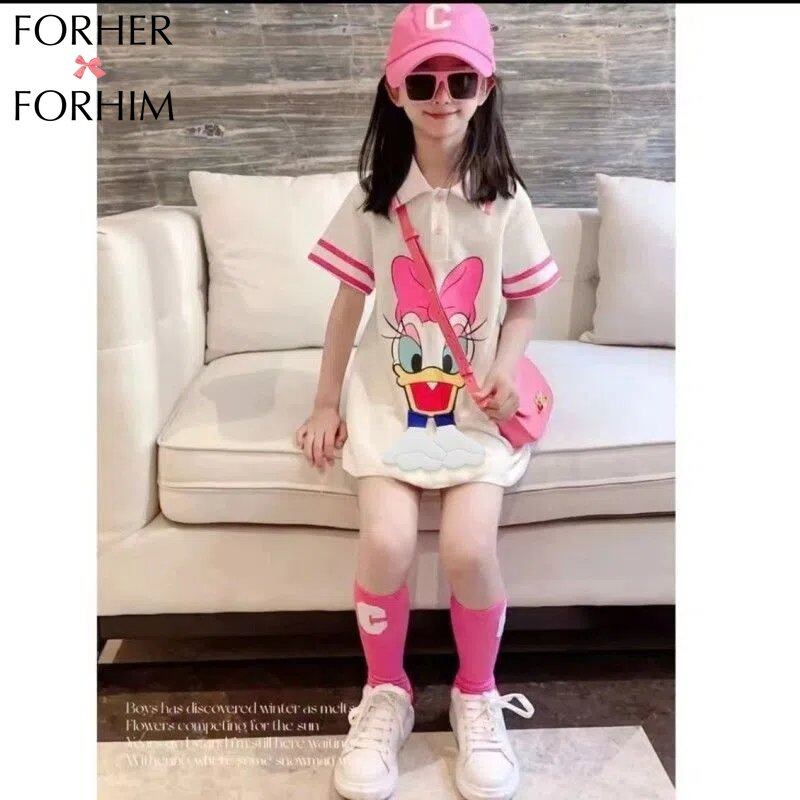 Forher forhim children's t-shirt boys short sleeve polo shirt korean style girls' polo skirt boys short sleeve girls skirt summer fh3381