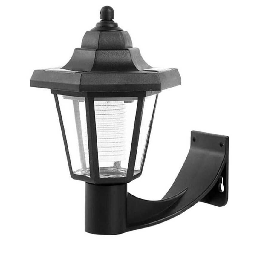 Solar LED Light Outdoor Wall Lamp Garden Light Hexagonal Solar Lantern Light Waterproof Solar Lamp Retro Garden Light Decor
