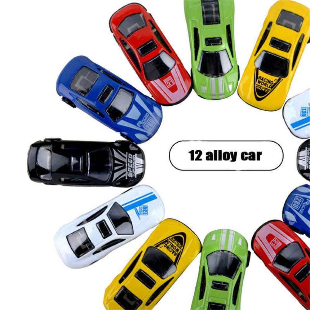 BPUT164 Toy Car Set 13PCS, Combination Toy, Storage Function, Catapult