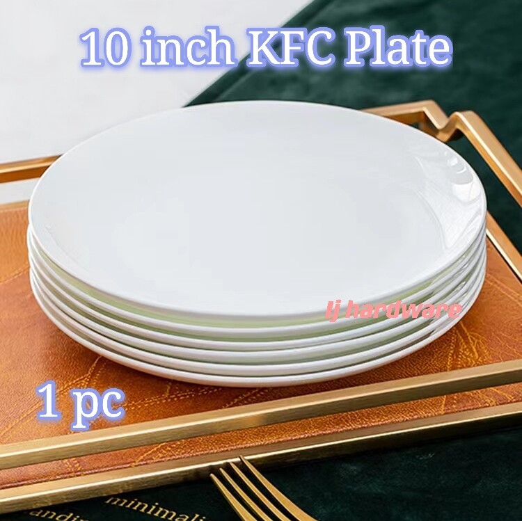 Melamine Dinner Plates Round Coupe Plate 10 Inch KFC Plate Suitable For Home Restaurant