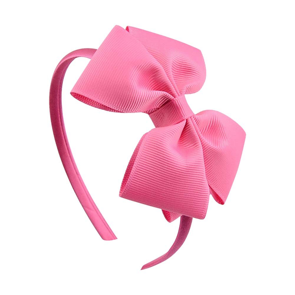 Girls Solid Color Headband Baby Grosgrain Ribbon Bow Headband Headband Sweet Headband Headpiece Hair Accessories