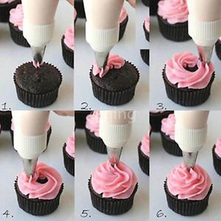 Tự Khánh Bếp Thủ Công Ống Dạng Ống Dẫn Mũi Thép không gỉ DIY Decoratecakes Bánh Quy Bánh Nướng (1 M)-Quốc tế