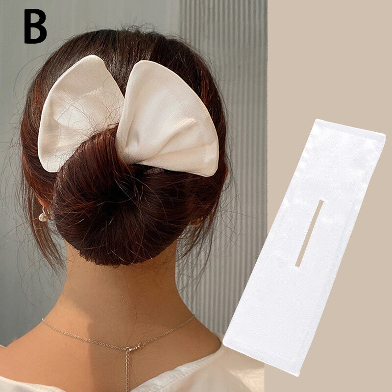 A7E2 ผู้หญิง Deft Bun Maker ใหม่วงผม Donut Bun Maker เครื่องมือ Knotted