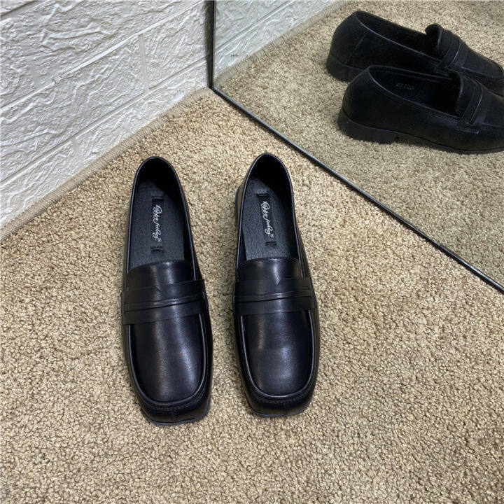 black work loafers