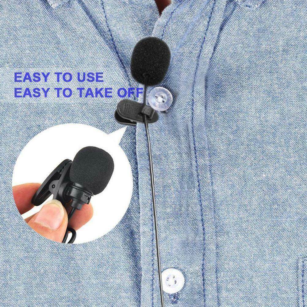 [Songful] 3.5mm clip trên ve áo mini Micrô Rảnh Tay Micro có dây Lavalier giảm tiếng ồn phòng thu bài giảng bài giảng micro bên ngoài cho máy tính điện thoại