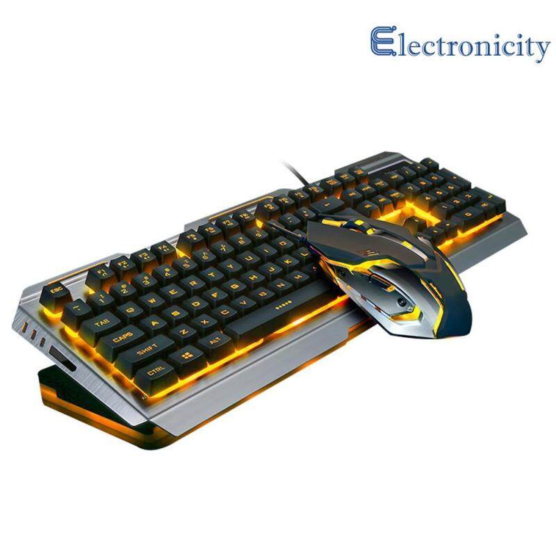 V1 USB Wired Ergonomic Backlit Mechanical Feel Gaming Keyboard Mouse Set Singapore