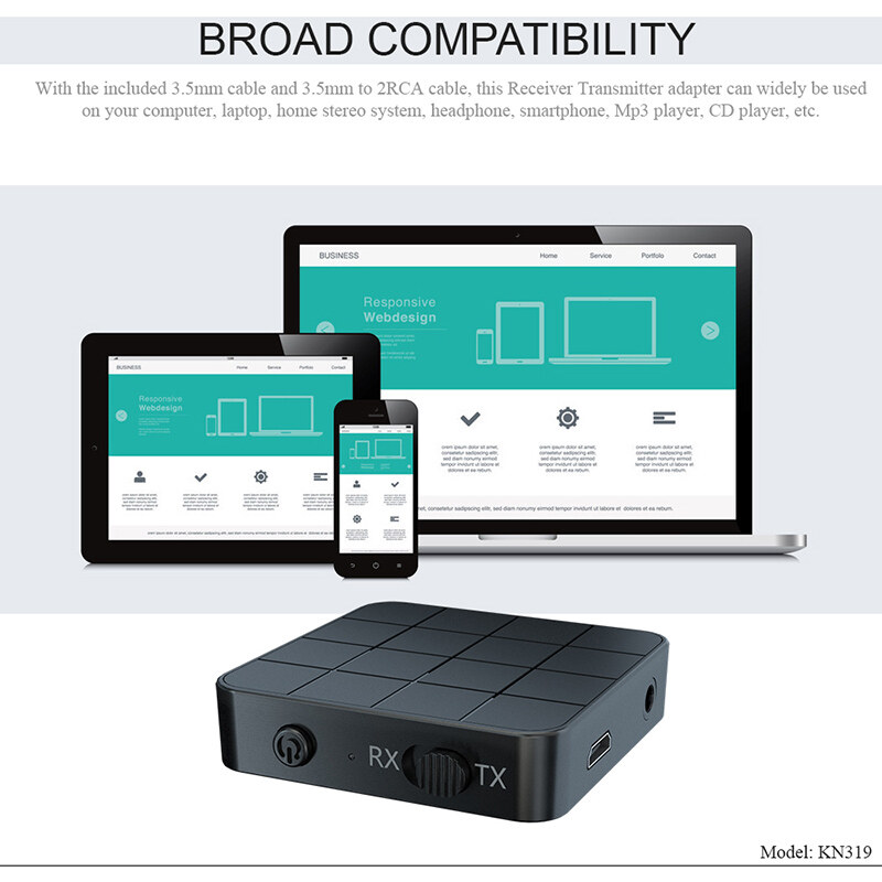 DISOUR Bộ Thu Phát Bluetooth 5.0 KN321 Chính Hãng Bộ Chuyển Đổi Âm Thanh Mini Không Dây Giắc Cắm AUX RCA 3.5MM Dongle Âm Thanh Nổi 2 Trong 1 Cho Xe Hơi Tai Nghe Loa Máy Vi Tính T V