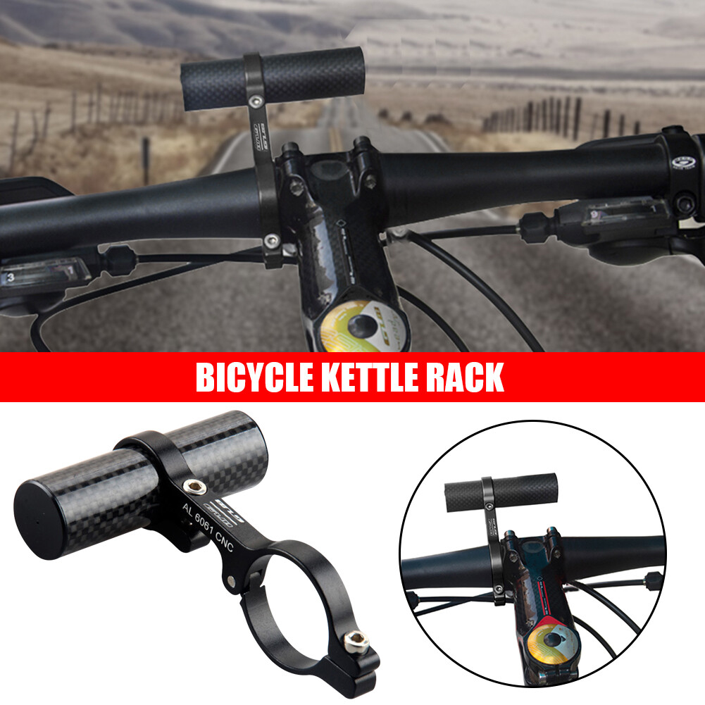 Carbon Tube Bicycle Handlebar Extender MTB Bike Headlight Bracket Holder