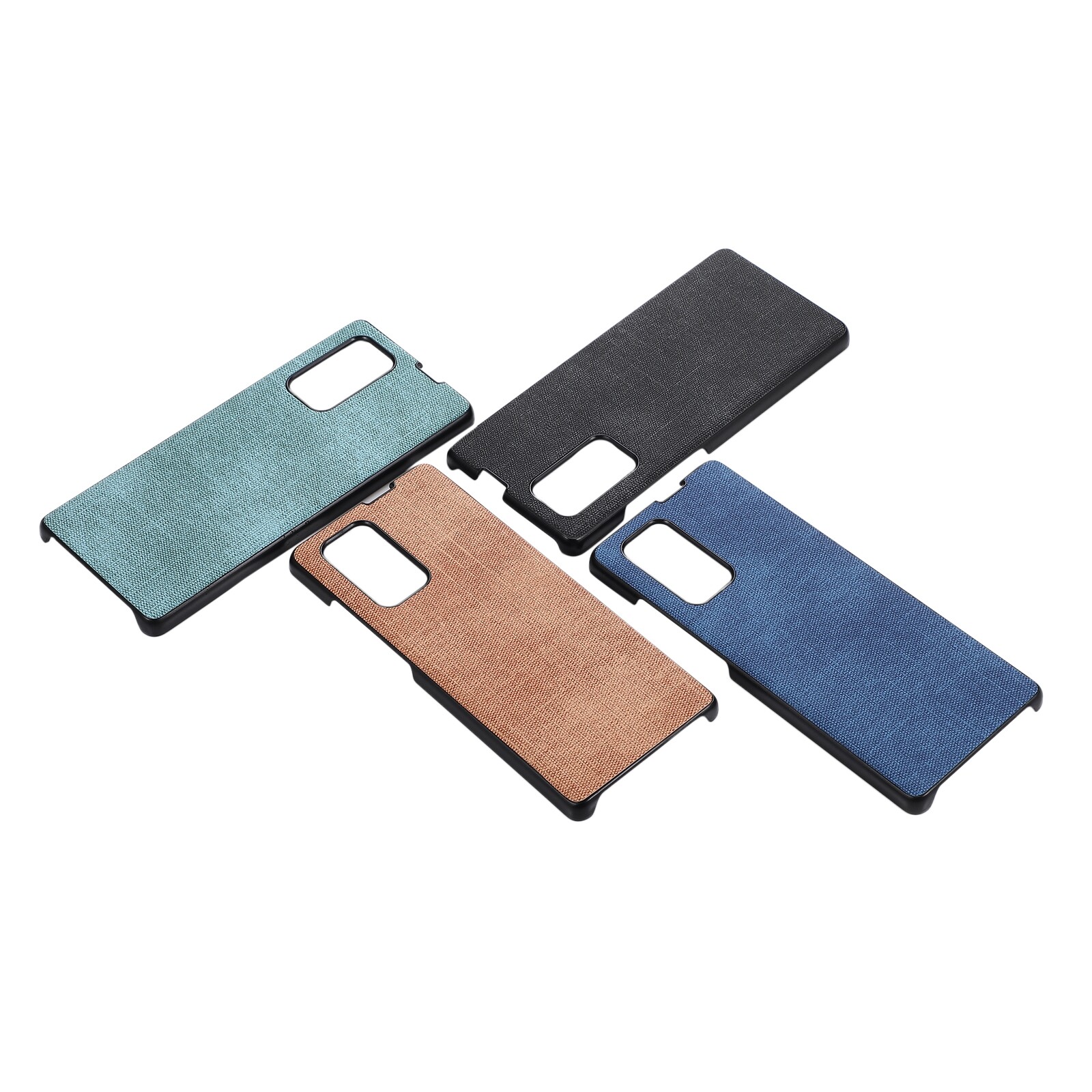 For LG Wing 5G Brugg Texture PU+TPU+PC Shockproof Phone Case(Black)
