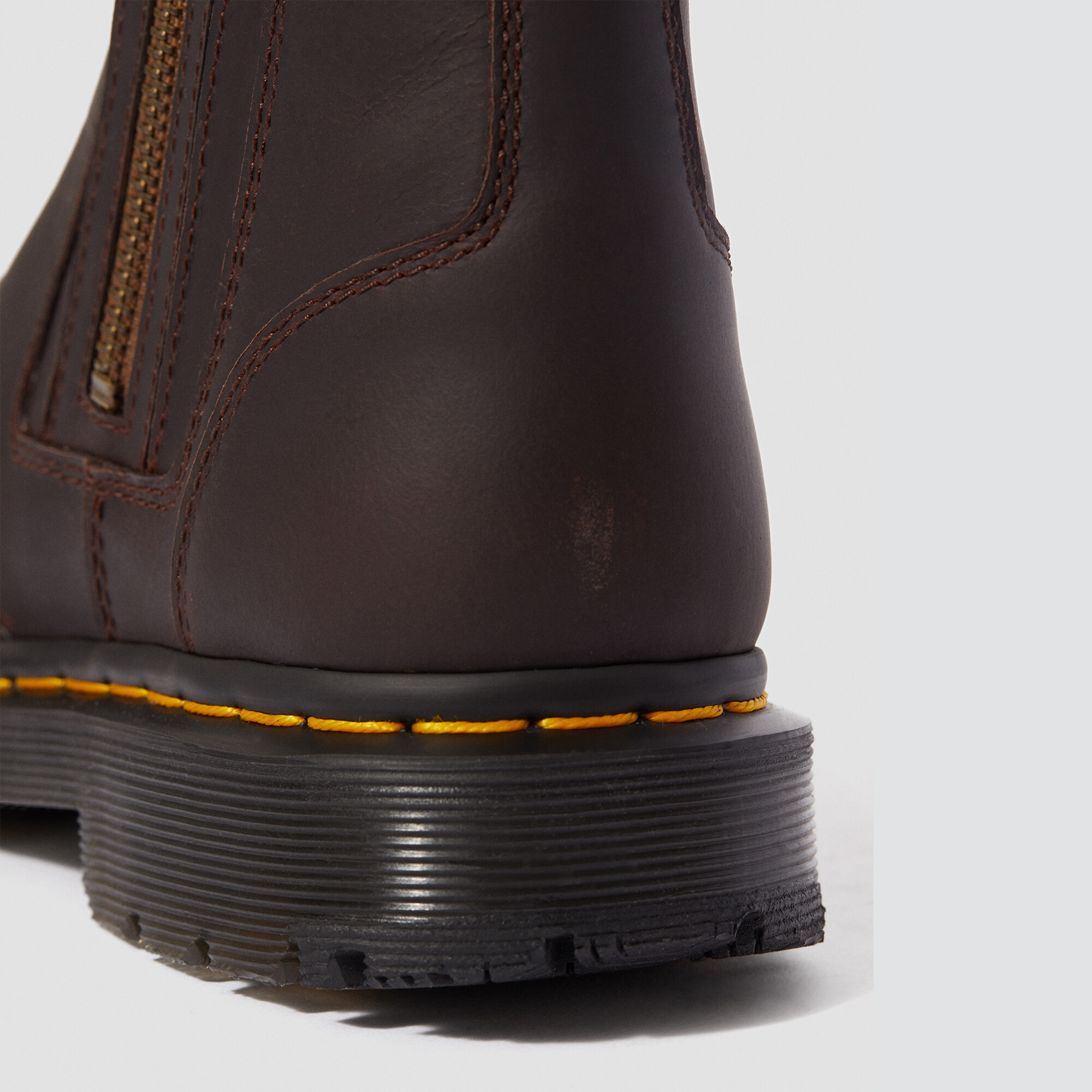 dr martens 2976 alyson black leather snowgrip flat chelsea boots