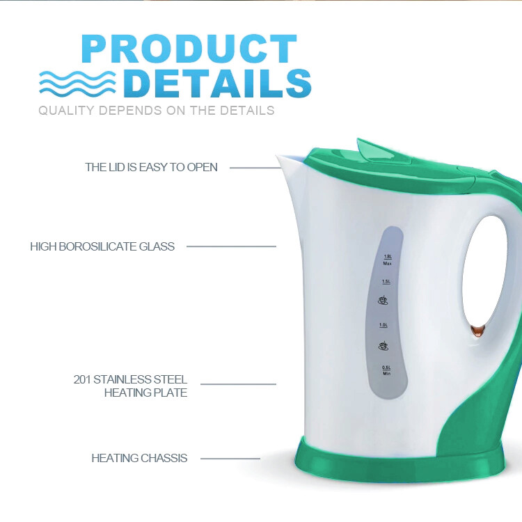 Renes/Akaashi Electric Cordless Jug Kettle Water Heater