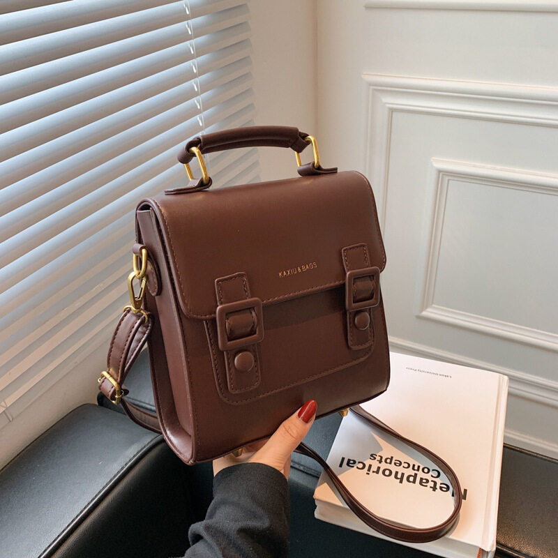 French Retro Simple Backpack Women Cambridge Bag 2021 Autumn and Winter