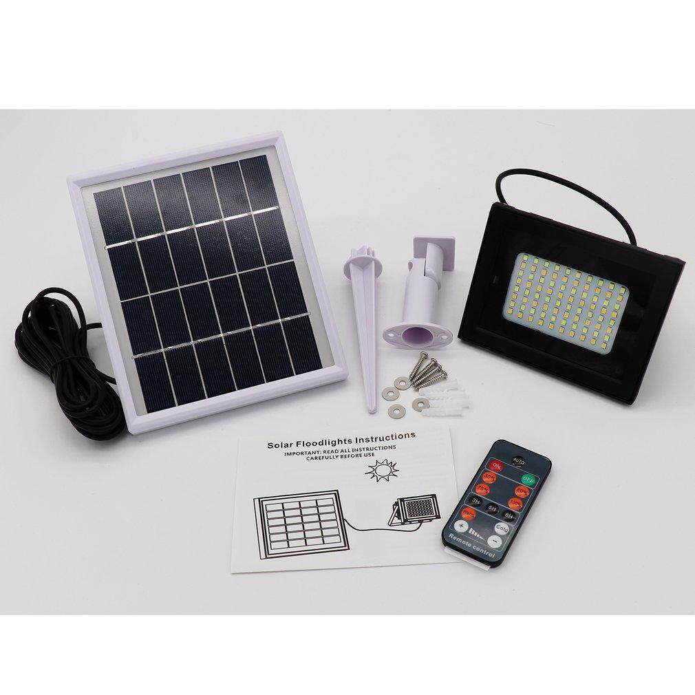 CELE 80 LED Solar Power Remote Control Flood Spot Light Waterproof Outdoor Lamp Singapore