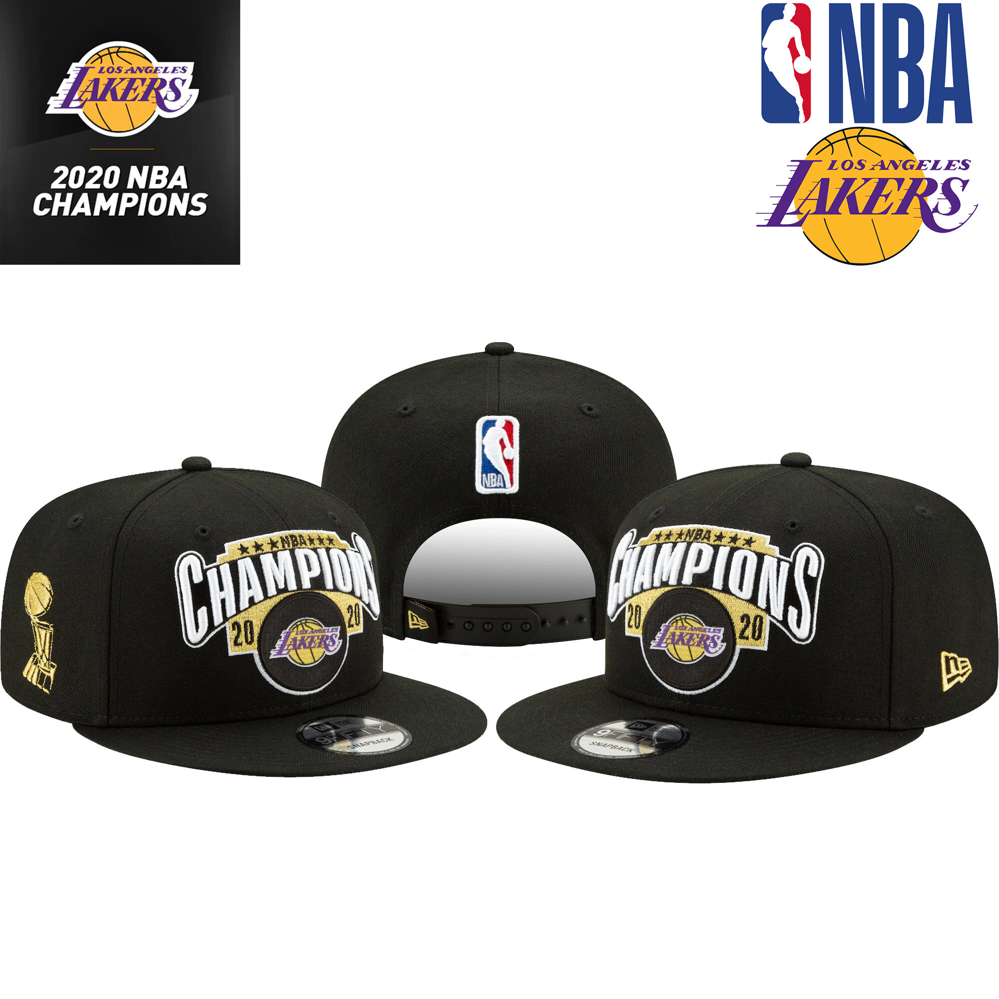 lakers nba champs hat