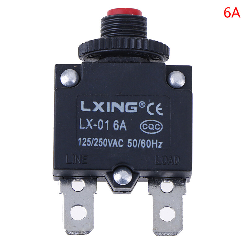 Circuit Breaker Overload Protector Switch Fuse 3A 4A 5A 6A 8A 10A 15A 20A 30A