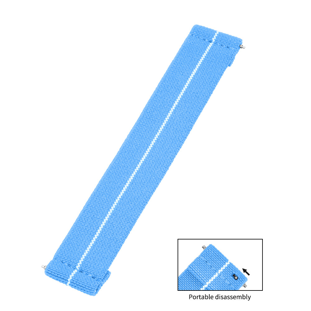 【Ready Stock】New Elastic Nylon Quick Release Strap 18mm 19mm 20mm 21mm 22mm 60's French Army