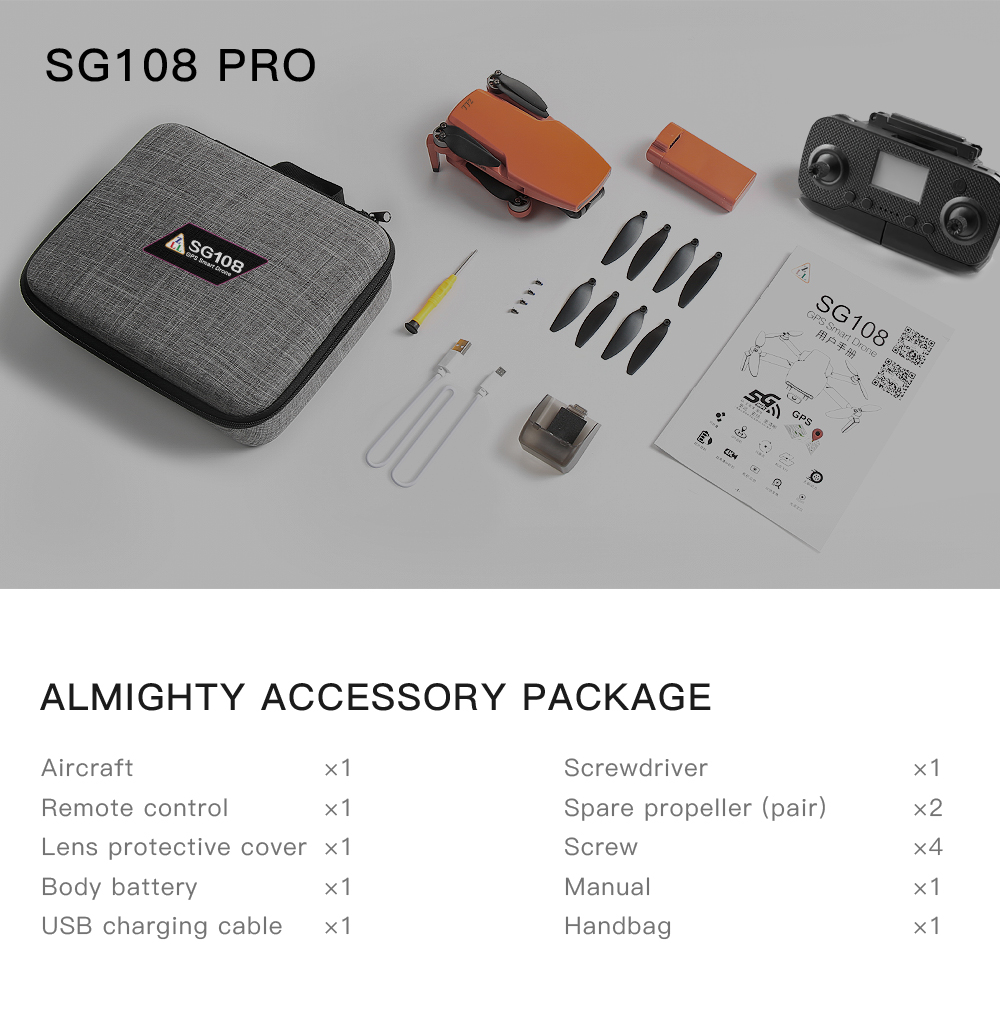 CT[Available][Fast delivery]ZLL SG108 Pro GPS s With camera 4K