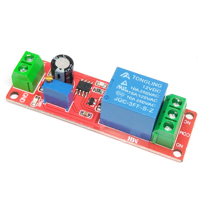 0 to 10s Delay DC 12V Delay Relay Shield NE555 Timer Delay Switch Relay Module