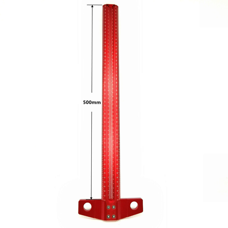 Woodworking Scribe 300-600mm T-type Ruler Scribing ruler Aluminum alloy Line Drawing Marking Gauge DIY Measuring Tools