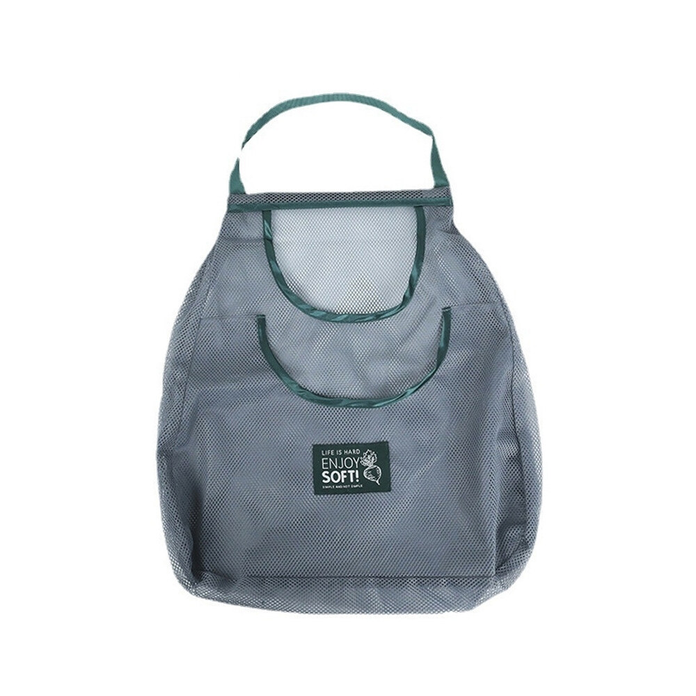 Portable Reusable Mesh Bag Kitchen Fruit Vegetable Storage Bag Shopping Bags Washable Hollow Hanging Organizer Bag