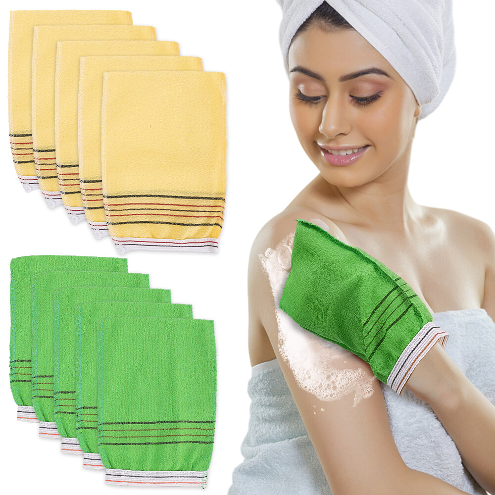 Bathing Gloves Single Layer Rubbing Dead Skin Exfoliating Bathing Gloves Bathing Applicator Towel