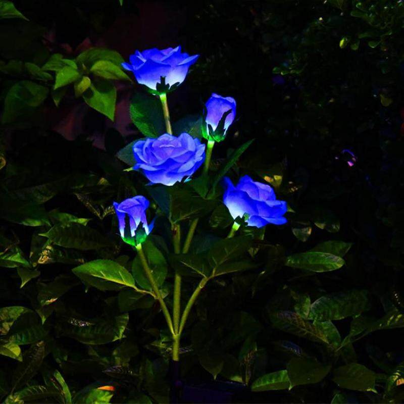 Đèn LED Trang Trí Bãi Cỏ, Đèn Hoa Hồng Năng Lượng Mặt Trời Chống Nước, Dùng Trang Trí Ngoài Trời, Sân Vườn, Sân Sau