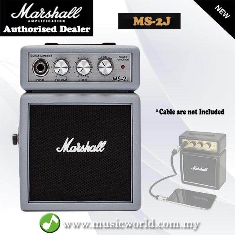 Marshall MS2J 1 Watt Electric Guitar Micro Amp Speaker Battery Powered Amplifier Silver Jubilee (MS-2J / MS-2 / MS2) Malaysia