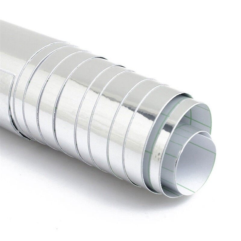 Silver Chrome Mirror Vinyl Wrap Car Sticker Decal UV Protector Adhesion 20*152cm