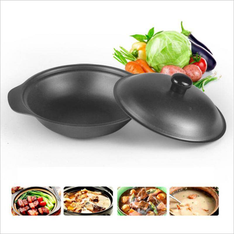 Nồi Gang Baoblaze Có Nắp Và Tay Cầm Kép Cho Chậm Nấu Ăn, Chảo