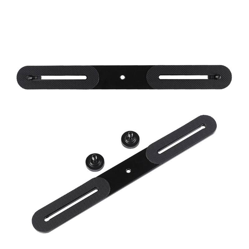 Giá Đỡ Khung Đèn Flash Kép Đa Năng Với 2 Ốc Vít Bộ Chuyển Đổi 1/4 "Cho Chân Máy Ảnh Studio Light Stand Máy Ảnh DSLR Kỹ Thuật Số Với Các Lỗ Vít 1/4"