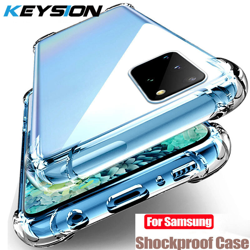 KEYSION ShockProof Soft Case for Samsung Galaxy A11 A21S A31 A51 A71 5G 4G Airbag Protective Cover for Samsung M11 M21 M31