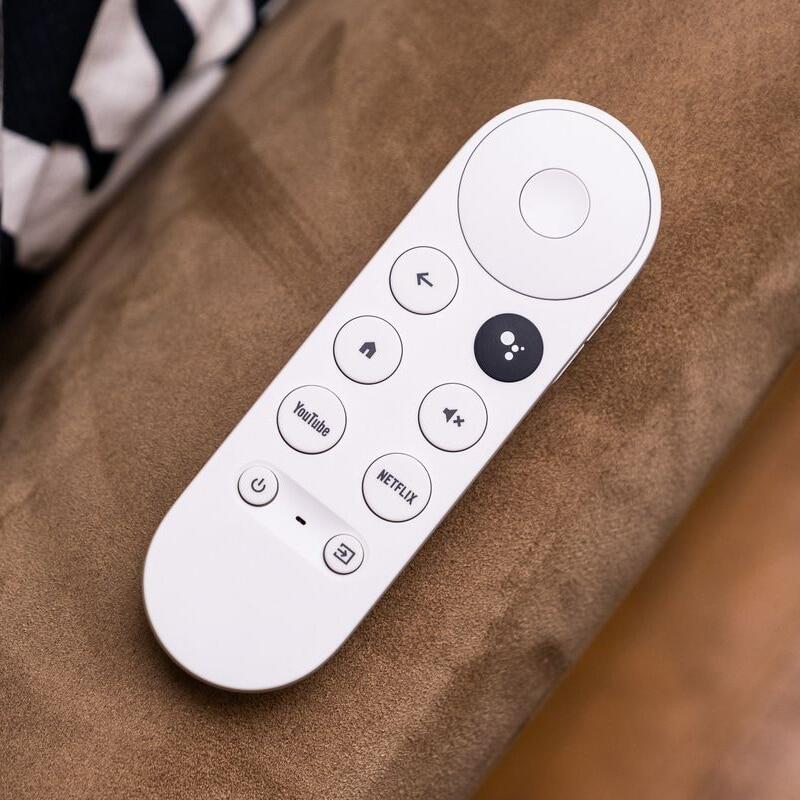 New Bluetooth Voice Remote Control For 2020 Google TV Chromecast 4K Snow G9N9N Replacement (Remote Only)