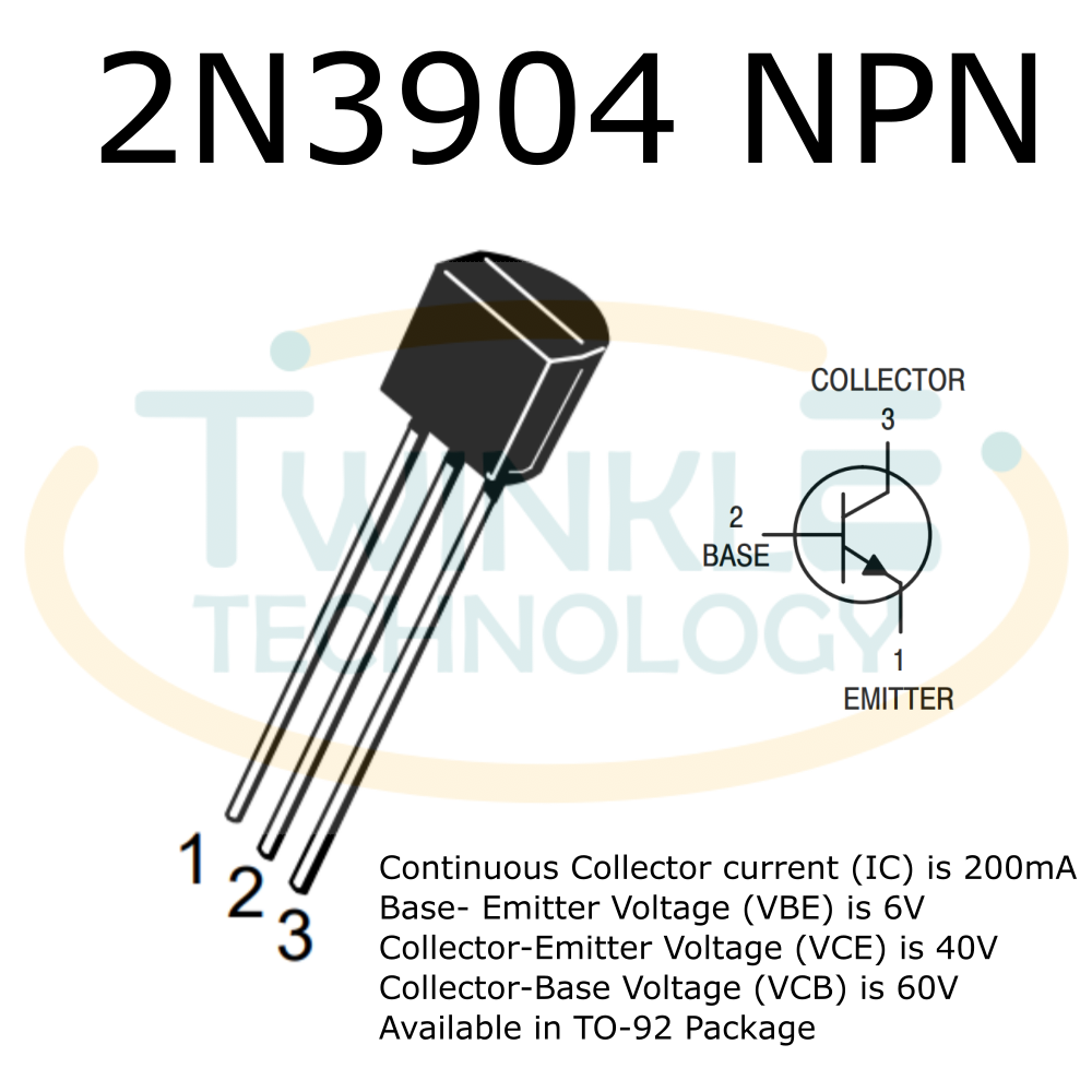 2n3904 Bjt Bipolar Junction Transistor Datasheet And Pinout Netsonic Images