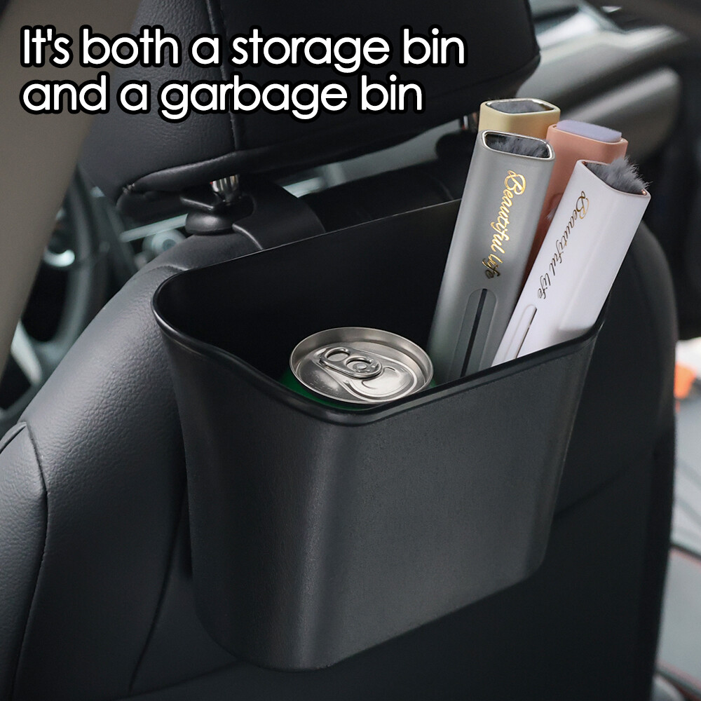 Car Multifunctional Garbage Bin Car Seat Back Hanging Storage Box Auto Front Rear Door Storage Holder Car Interior Organizer